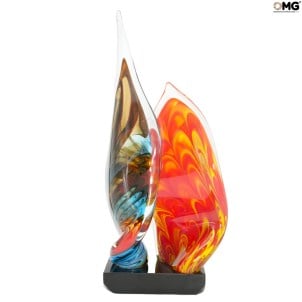 風の形 - 彫刻 - オリジナルムラノガラス OMG