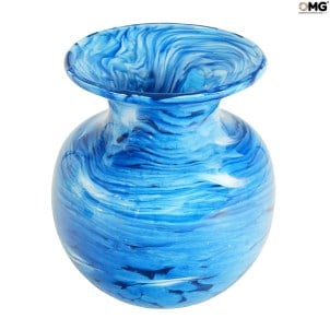 Ondas do mar - Adriático - Vaso - Vidro Murano Original OMG