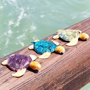 set_turtle_multicolor_original_murano_glass_omg