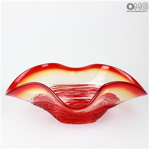 sombrero_centerpiece_orange_murano_glass_omg_green_1222
