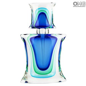 Bottle Cyclamen - Sommerso - Original Murano Glass OMG