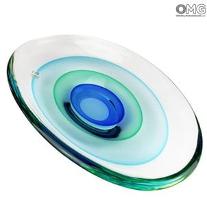 Centro de mesa Lago - Blu - Cristal de Murano original OMG