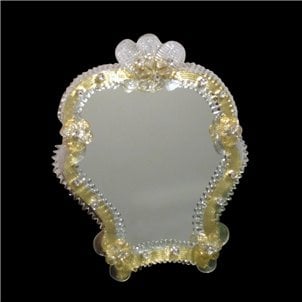 مرآة طاولة فلورز ري كارلو فينيسية - زجاج مورانو