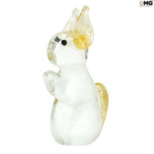 squirrel_white_gold_orginal_murano_glass_omg