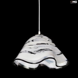 Lámpara colgante - blanco - Sbruffy - Cristal de Murano original