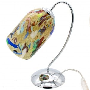 lampe de table_beige_dot_fantasy_chrome_murano_glass_2