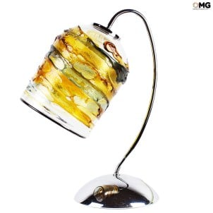 Table Lamp Dios - Blown Amber Colored