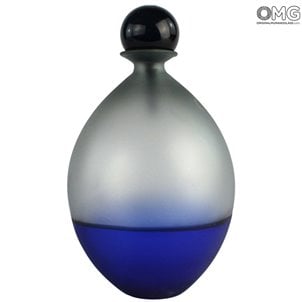 Flasche Meer - geblasen - Original Murano Glas OMG