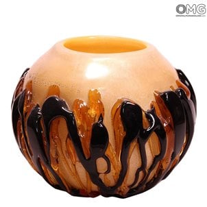 Terra di Siena - Vase - Original Muranoglas