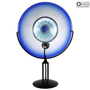 圓盤立式檯燈-冰星-原裝穆拉諾玻璃