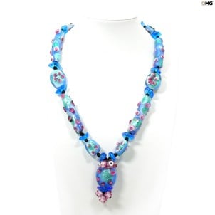 tulip_silver_necklace_original_murano_glass_omg