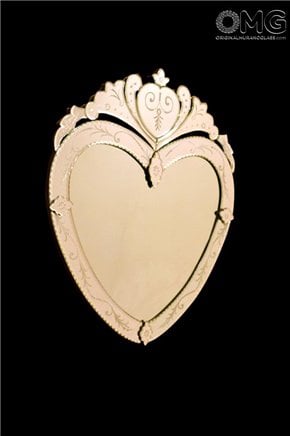 Valentino - espelho veneziano coração