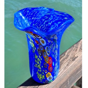 Vase Rainbow - Blue - Original Murano Glass OMG