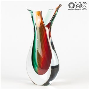 花瓶_fish_sommerso_red_and_green_original_murano_glass_2