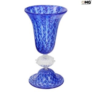 Regal Giglio Cup - blau - Original Murano Glas OMG