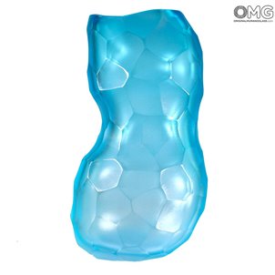 Eisstein - Geblasene Vase - Original Muranoglas Eisstein - Geblasene Vase - Original Muranoglas