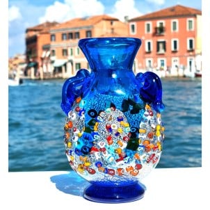 花瓶吹きコレクション: アンフォラ ライト ブルー - 花瓶 - ムラーノ