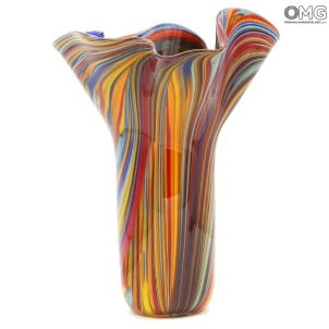 Vaso Missoni - multicolor - Vetro di Murano Originale OMG®
