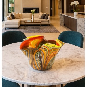 Missoni Bowl Centerpiece - Multicolor - Original Murano Glass OMG®