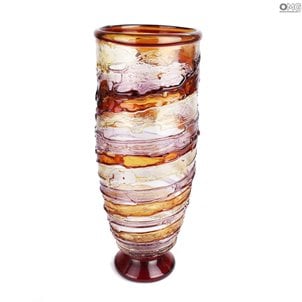 Sbruffi花瓶-アレスレッド-吹きガラス
