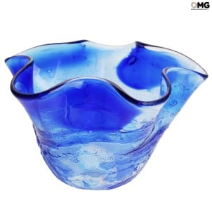 Centro de mesa Sbruffi azul - Cristal de Murano original OMG