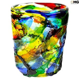 Sbruffi vase Blown - Rainbow - Original murano Glass OMG