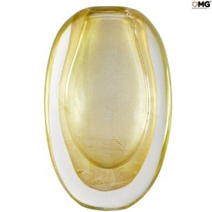 Vaso Dome - Coleção Ouro - Vidro Murano Original OMG