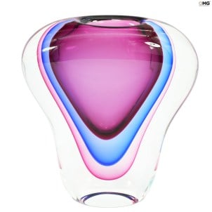 Vase Cobra Purple Sommerso - Murano Glass
