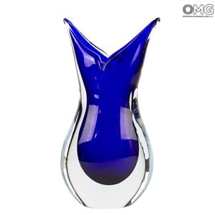 Andorinha de vaso - Blue Sommerso - Vidro Murano original OMG