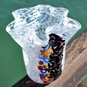 Vase Rainbow - White - Original Murano Glass OMG