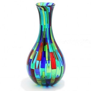 花瓶斑駁的安瓿戛納 - 原始玻璃 Murano OMG
