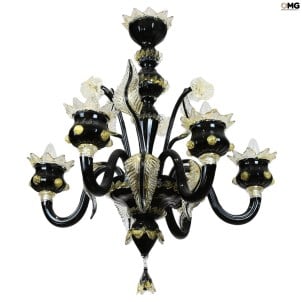 venetian_chandelier_black_original_ Murano_glass_omg1