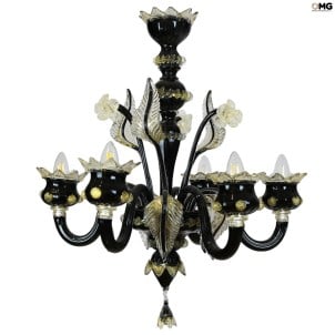 venetian_chandelier_black_original_ Murano_glass_omg