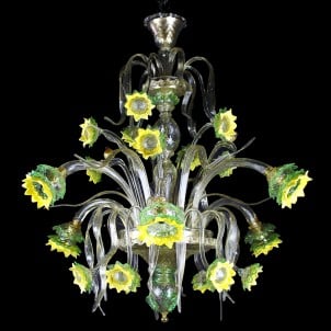 venetian_chandelier_girasoli_sunflowers_murano_glass_omg