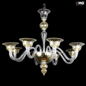 威尼斯枝形吊燈 Imperiale Firenze Gold - Liberty - Murano Glass