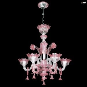 威尼斯人_枝形吊燈_粉紅色_花_枝形吊燈_original_murano_glass_omg7