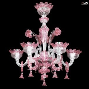 venetian_chandelier_pink_flower_chandelier_original_murano_glass_omg