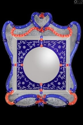 Ramses - Espejo veneciano de pared exclusivo - Cristal de Murano