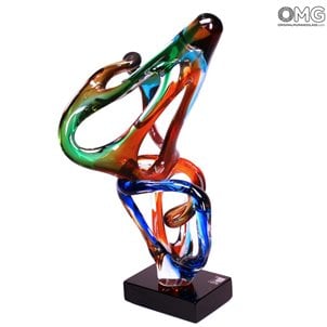 Venom - Abstrait - Sculpture en verre de Murano