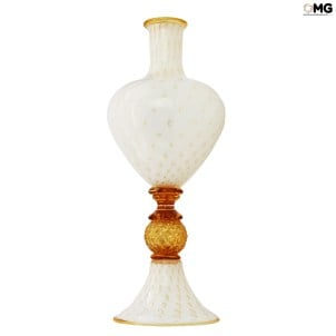 Vaso Veronese - Branco - Vidro Murano Original OMG Vaso Veronese - Branco - Vidro Murano Original OMG