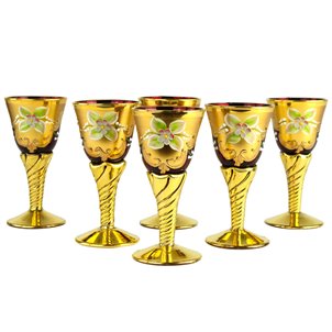 Trefuochi Glasses - Vodka Set - Original Murano Glass OMG