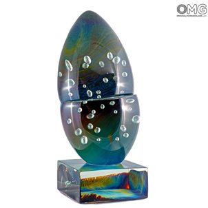 Galaxy - escultura en calcedonia - Omg de cristal de Murano original