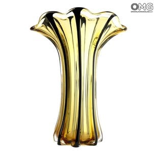 Vaso de flores - Âmbar - Vidro Murano Original OMG