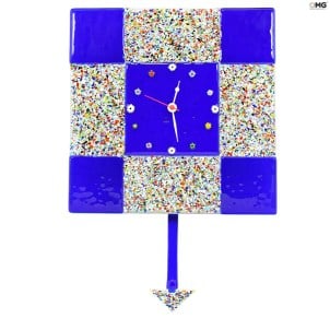 reloj_de_pared_azul_original_cristal_murano_omg