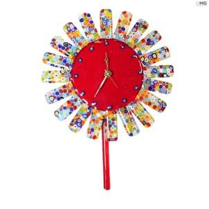 wall_clock_millefiori_sun_original_murano_glass_omg5