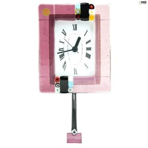 Настенные часы с маятником - Murrina Pink - маленькие