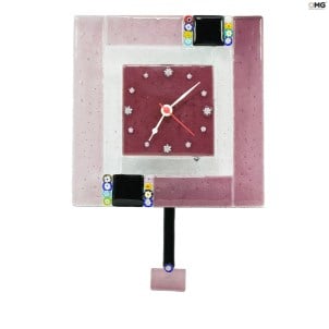 reloj_de_pared_rosa_original_murano_glass_omg