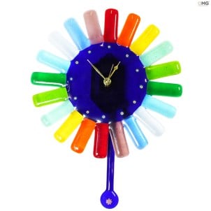 Rainbow - Настенные часы с маятником - муранское стекло