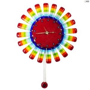 Sunny - Relógio de Pêndulo de Parede - Vidro Murano