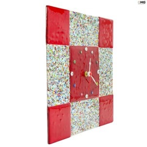 wall_clock_red_original_murano_glass_omg1